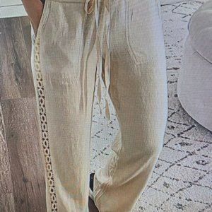 Womens Casual Hollow Out pants
